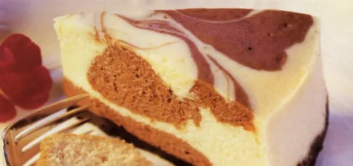 Gâteau au fromage blanc marbré chocolat
