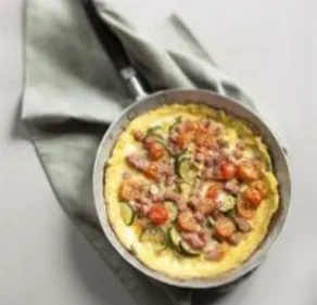 Frittata au jambon et aux légumes