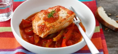 Darne de thon basquaise