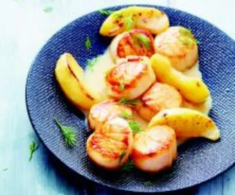 Saint-jacques à la pomme