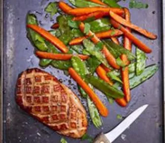 Magrets de canard et légumes au sirop d'érable