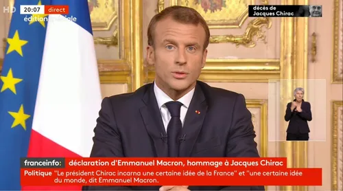J. CHIRAC | L'hommage d'Emmanuel Macron ce soir : "le Président...