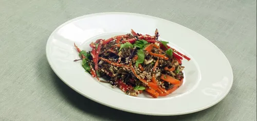 Riz sauvage aux légumes