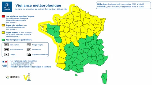 MÉTÉO | L'Alsace en vigilance jaune aux vents forts ce dimanche...