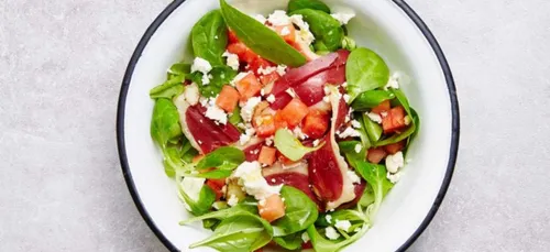 Raviolis d'épinards au canard fumé