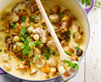 Mijoté de veau aux champignons
