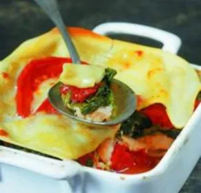 Lasagnes au saumon et aux épinards