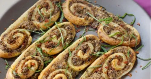 Apéro de Noël Palmiers Feta/Olive