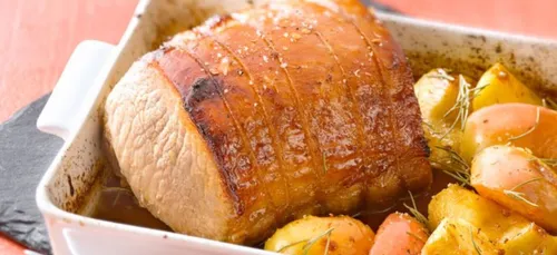 Rôti de porc au miel