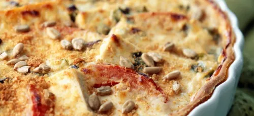 Quiche aux poireaux et tofu