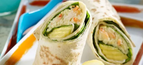 Wrap au crabe à l’indienne