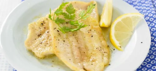 Filets de sole, sauce citron