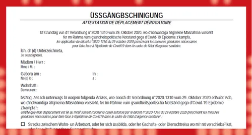 INSOLITE | Des attestions de déplacement dérogatoires... en dialecte !