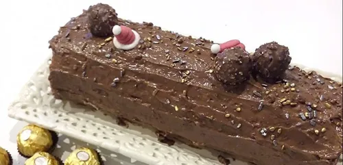 Bûche de Noël aux  Rochers (Ferrero ou autre): la recette facile