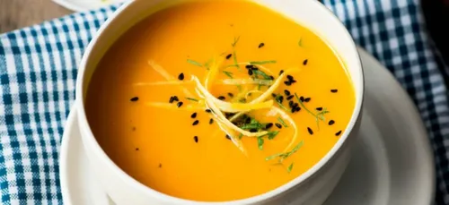 Soupe potiron parfumée au cumin