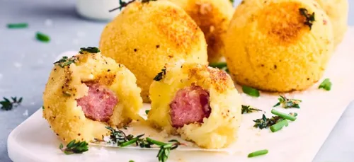 Cromesquis de fromage à la saucisse de morteau