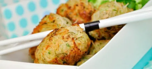 Croquettes de porc et vermicelles de riz