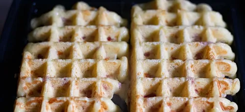 Gaufres salées emmental et lardons