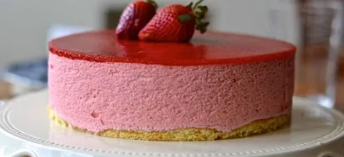 Bavarois aux fraises