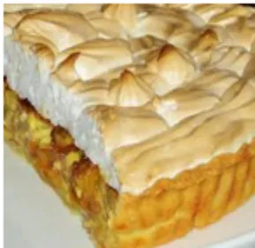 TARTE A LA RHUBARBE MERINGUEE