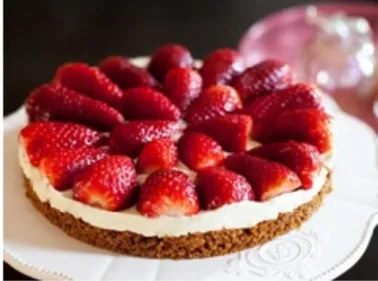 Recette : TARTE AUX FRAISES SANS CUISSON