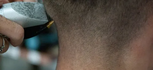 Une fillette rase la tête de son frère et cache le trou d'une façon...