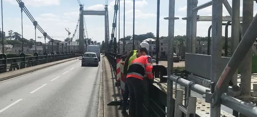 Maine-et-Loire : le pont de Montjean est en cours de rénovation