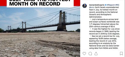 Leonardo DiCaprio publie une photo de Montjean-sur-Loire pour...