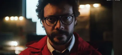 "La Casa de Papel" : l'acteur Alvaro Morte, alias Le Professeur,...