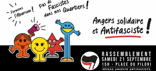 Rassemblement antifasciste organisé ce samedi 21 septembre à Angers
