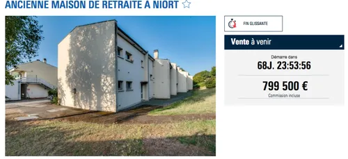 Une maison de retraite mise aux enchères à Niort