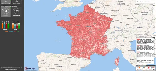 Téléphonie mobile : la carte des réseaux mobiles publiée