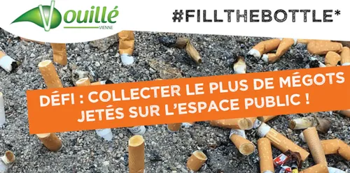 Vouillé : « remplis la bouteille », un défi pour récolter des mégots