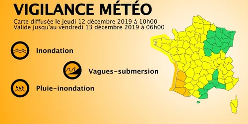 Vigilance météo : des vents violents attendus la nuit prochaine en...