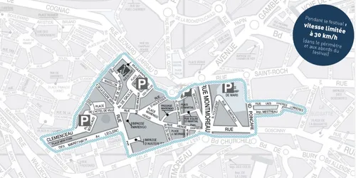 Festival International de la Bande Dessinée : le centre-ville...