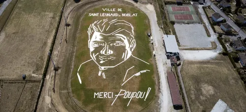 Haute-Vienne : un portrait géant de Raymond Poulidor pour le...