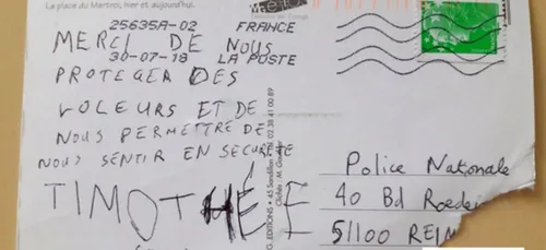 Loiret : un enfant écrit à la police pour la remercier de nous...