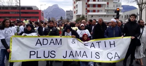 Grenoble: 2000 personnes en hommage à Adam et Fatih