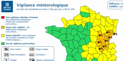 Météo : vigilance Orange maintenue en Côte d'Or