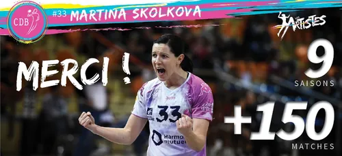 Handball : Martina Skolkova quitte le CDB !