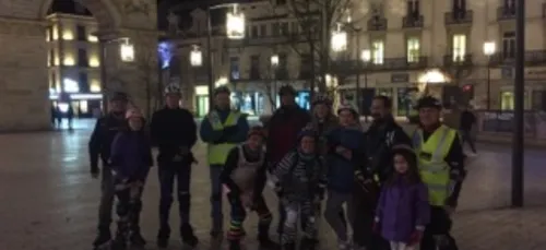 Retour de la rando roller à Dijon
