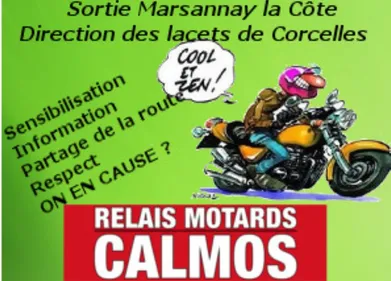 Opération « Relais Motards Calmos » à Marsannay-la-Côte