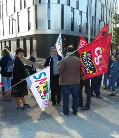 Les lycées professionnels de Bourgogne en greve