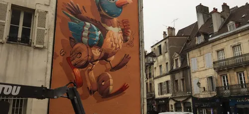 Une nouvelle œuvre sur le « MUR » de Dijon