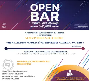 « Open bar » au MEDEF Côte d'Or