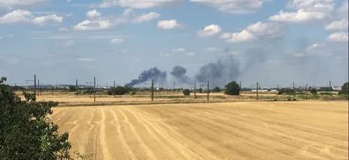 Un impressionnant incendie à Norges-la-Ville