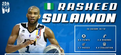 Rasheed Sulaimon revient à la JDA Dijon