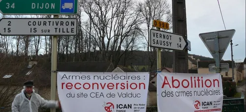 Une action du collectif de Bourgogne-Franche-Comté contre les armes...
