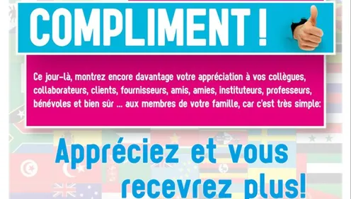 La journée mondiale du compliment, c'est aujourd'hui !