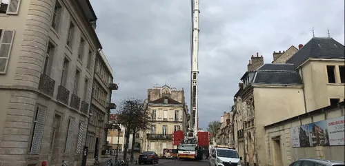 La rue de la Préfecture bloquée